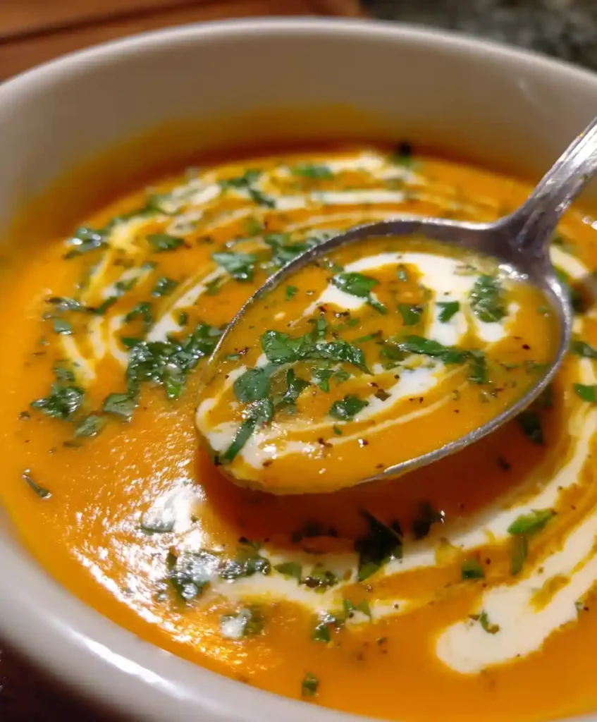 Carrot And Coriander Soup Recipe With Creamy Finish