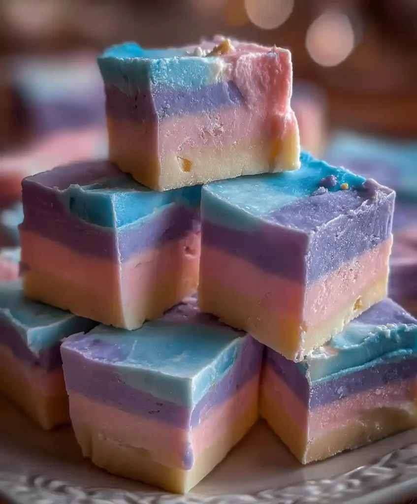 Cotton Candy Fudge Recipe With Pastel Layers Recipe
