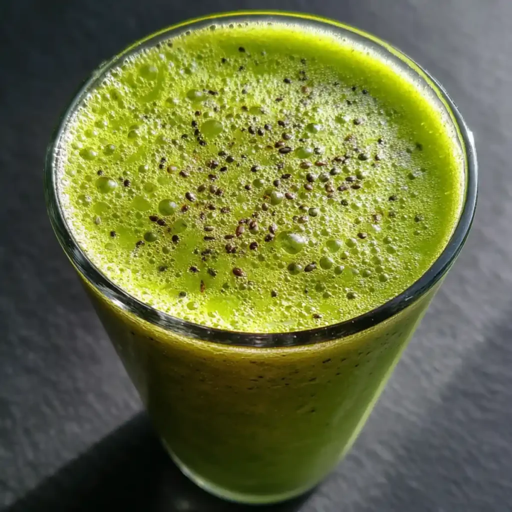 Glowing Green Smoothie Recipe With Spinach And Kiwi