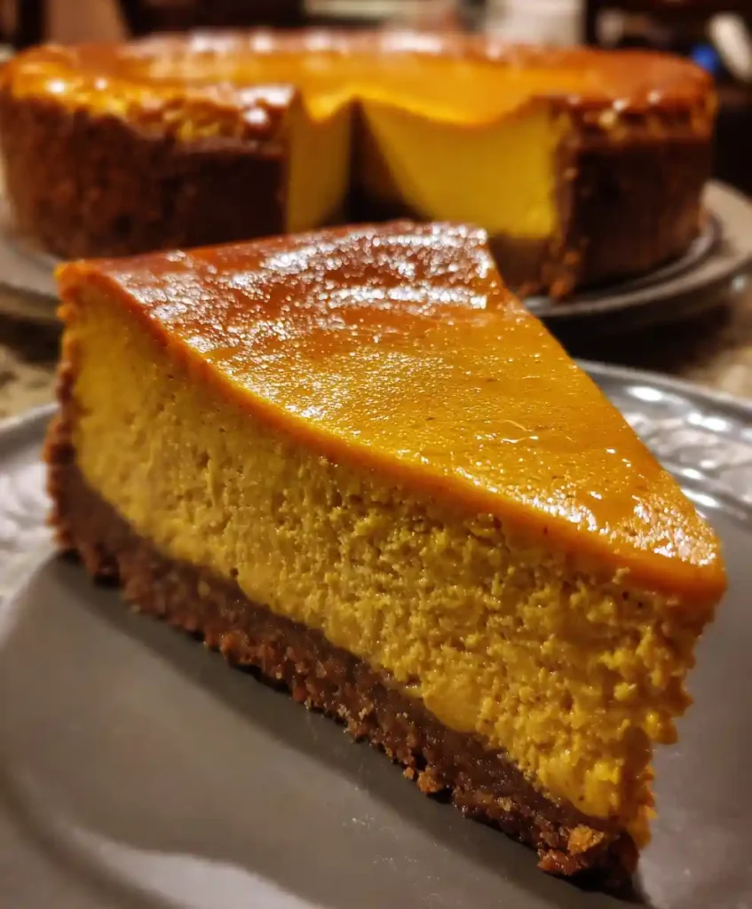 Pumpkin Cheesecake Delight Recipe With Spiced Crust