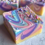 Unicorn Fudge Recipe With Colorful Swirls