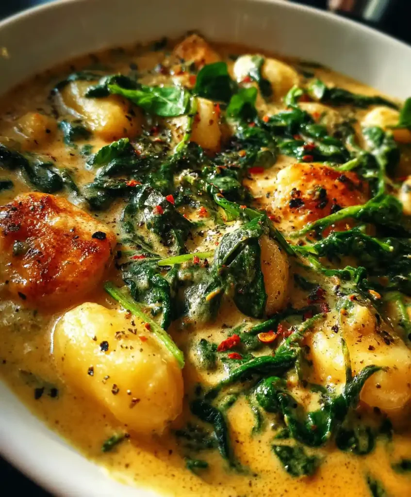 Creamy Chicken Gnocchi Soup Recipe With Spinach Recipe