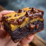 Fudgy Brookie Recipe With Cookie Dough Layer