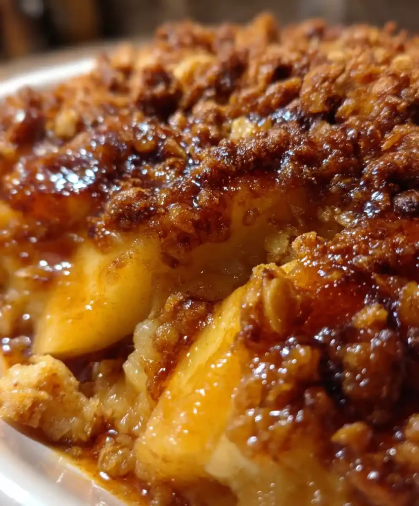 Warm Apple Dessert Recipe With Cinnamon Crumble Recipe