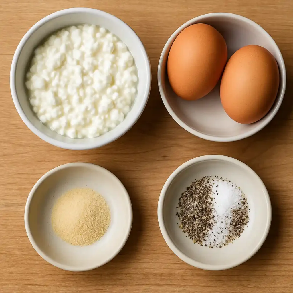 Baked Cottage Cheese Eggs Ingredients