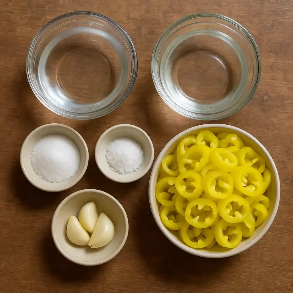 Banana Pepper Pickling Recipe Ingredients