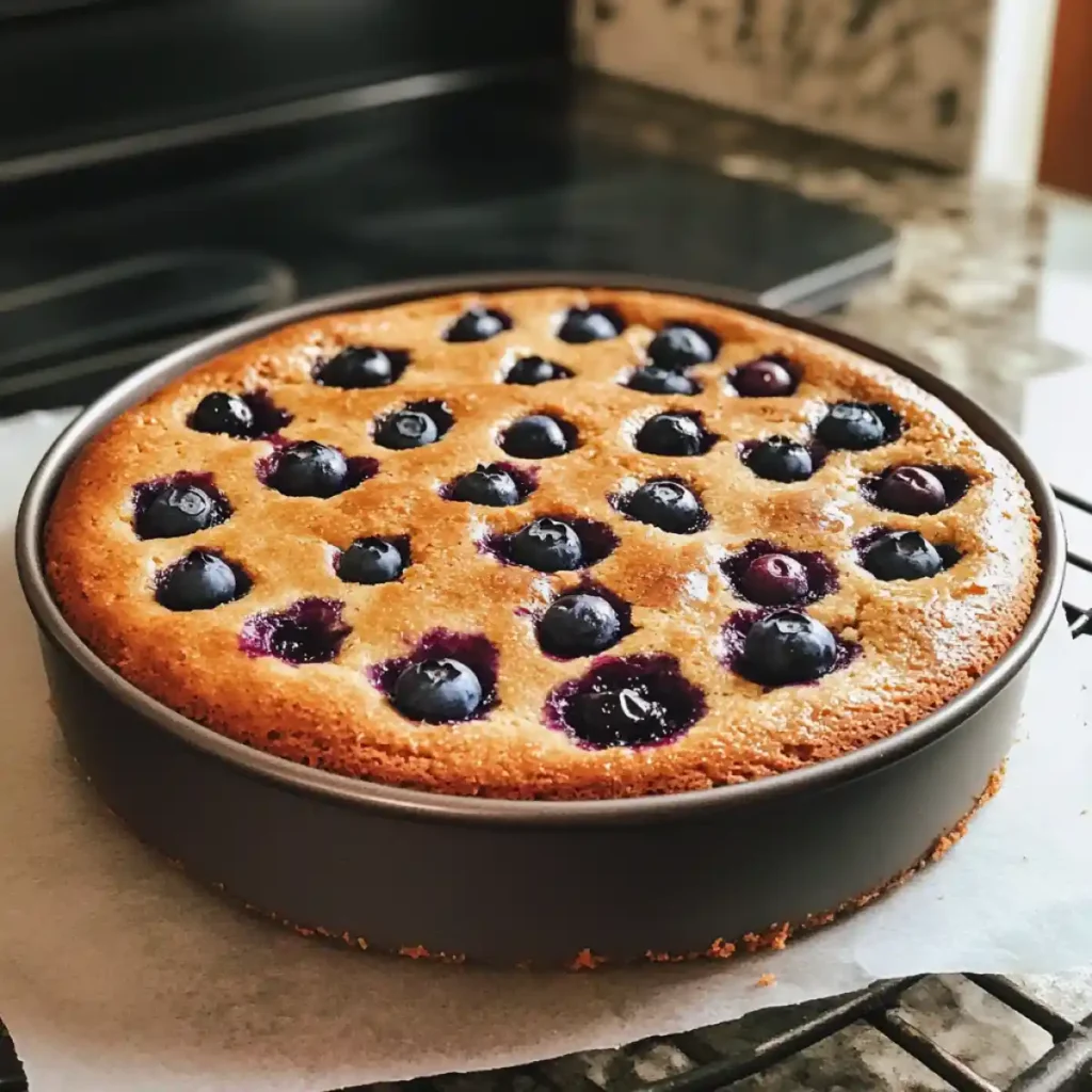 Blueberry Almond Butter Cake 