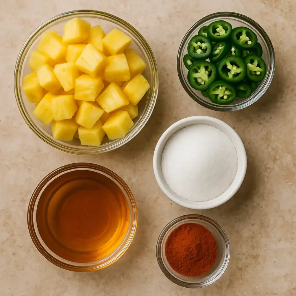 Pineapple Cowboy Candy Recipe Ingredients