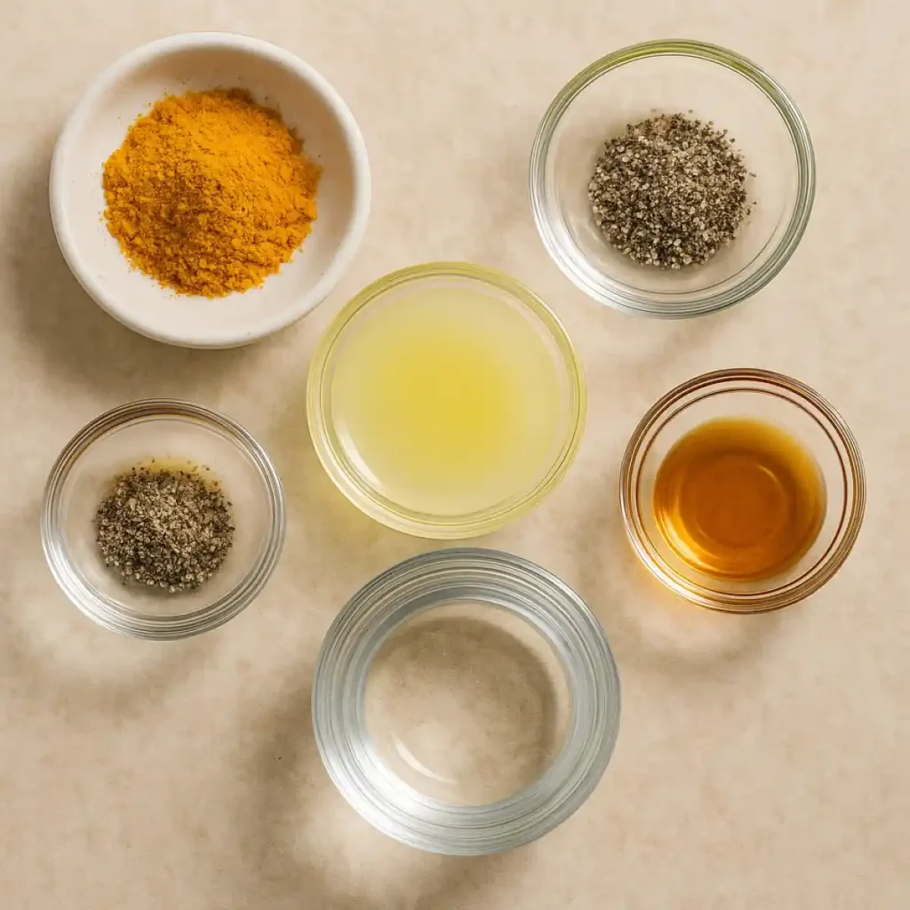 Turmeric Powder Shot Recipe Ingredients
