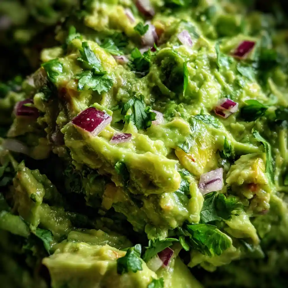 Creamy Guacamole with Lime and Cilantro
