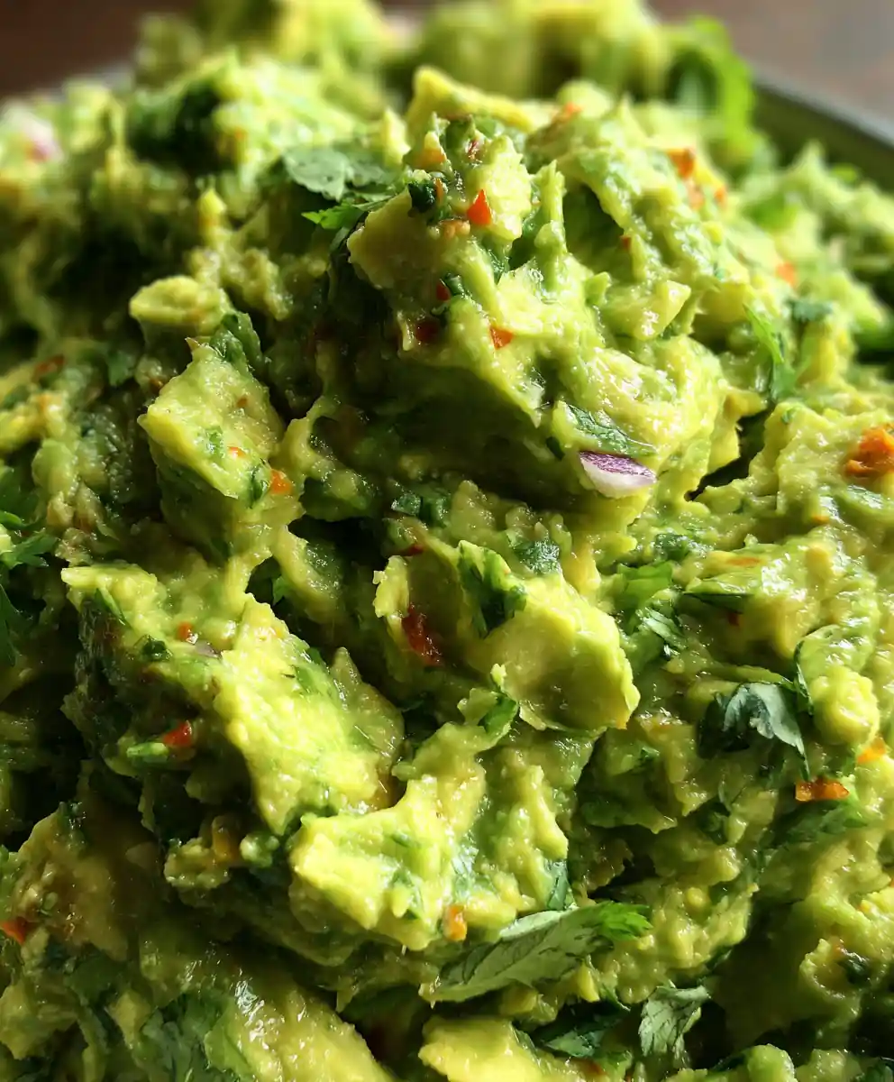 Creamy Guacamole with Lime and Cilantro
