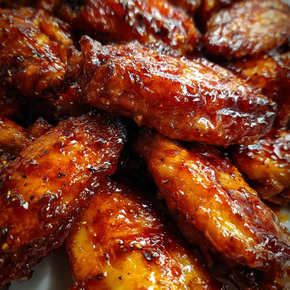 Crispy Baked Chicken Wing Recipe with Honey Glaze