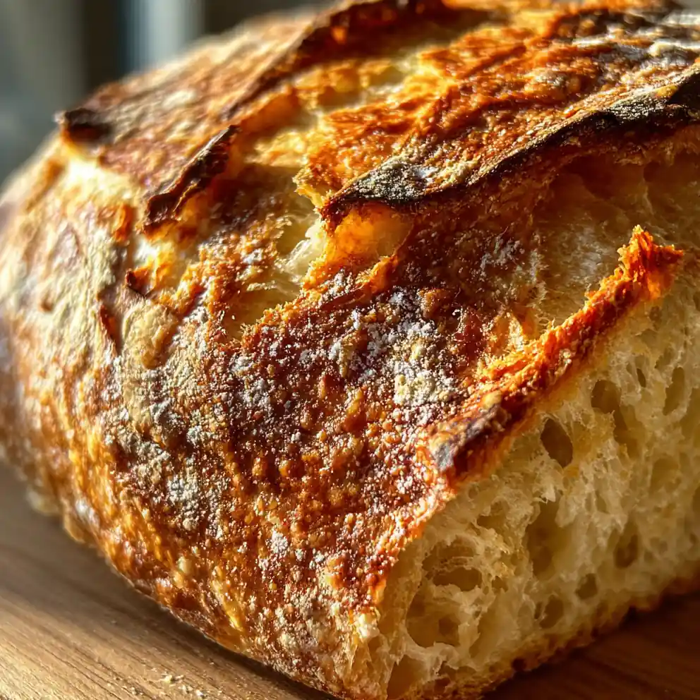 Crispy Dutch Oven Bread with Crackling Crust