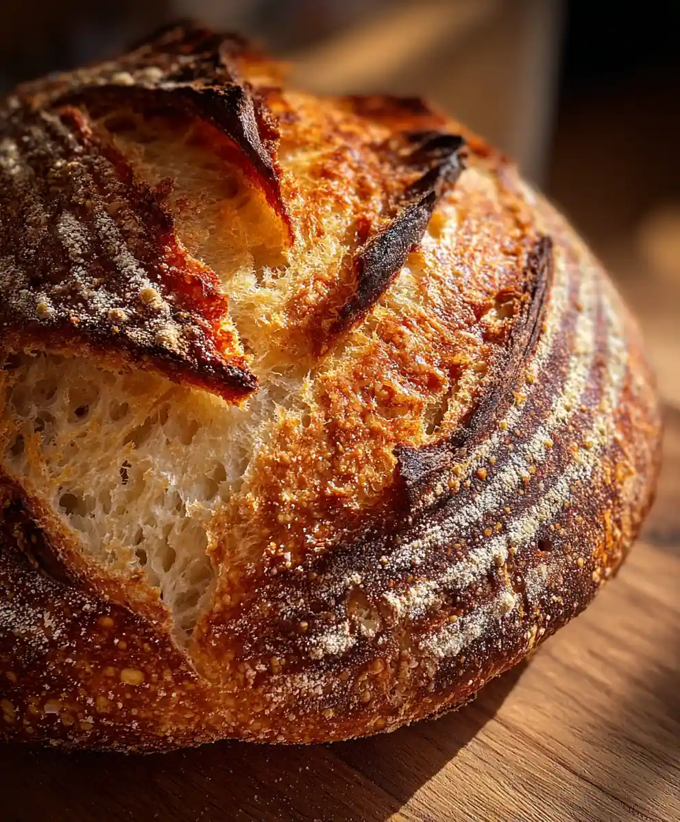 Crispy Dutch Oven Bread with Crackling Crust
