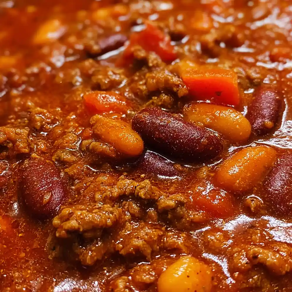 Crockpot Chili Recipe with Beans and Tomatoes