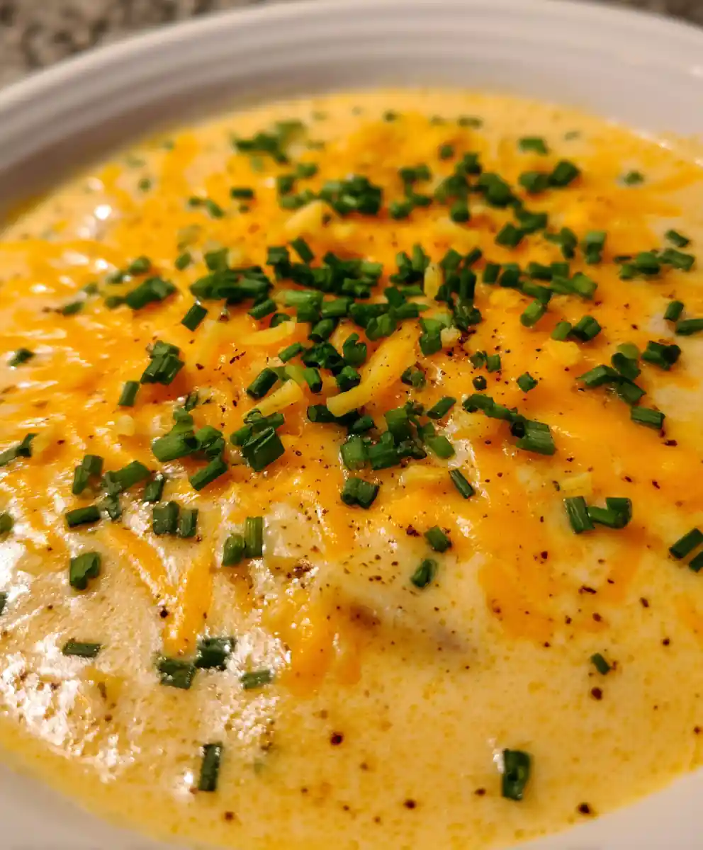 Crockpot Potato Soup With Cheddar And Chives 7 Crockpot Potato Soup with Cheddar and Chives