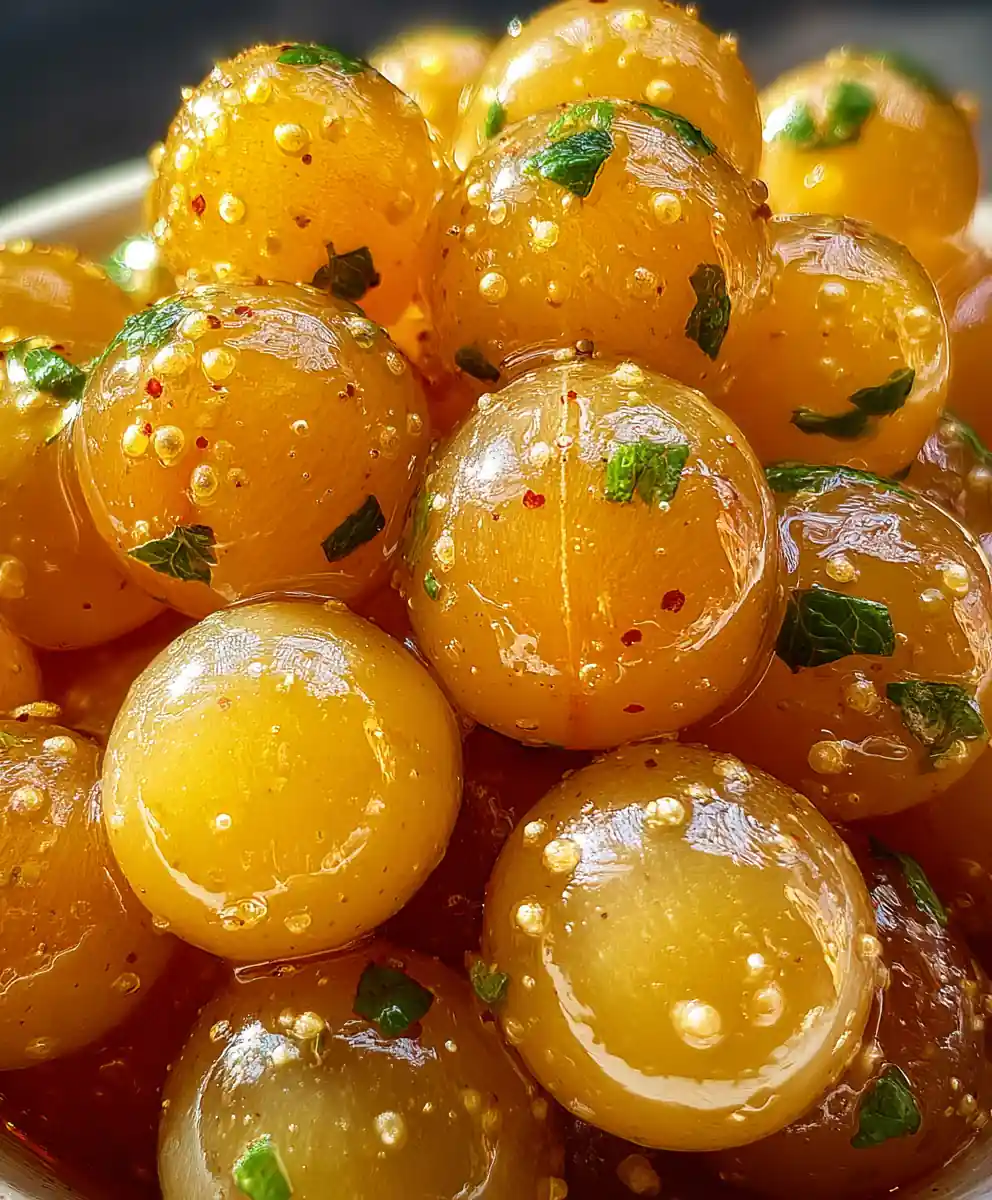 Fresh Longan Fruit Salad with Mint and Honey