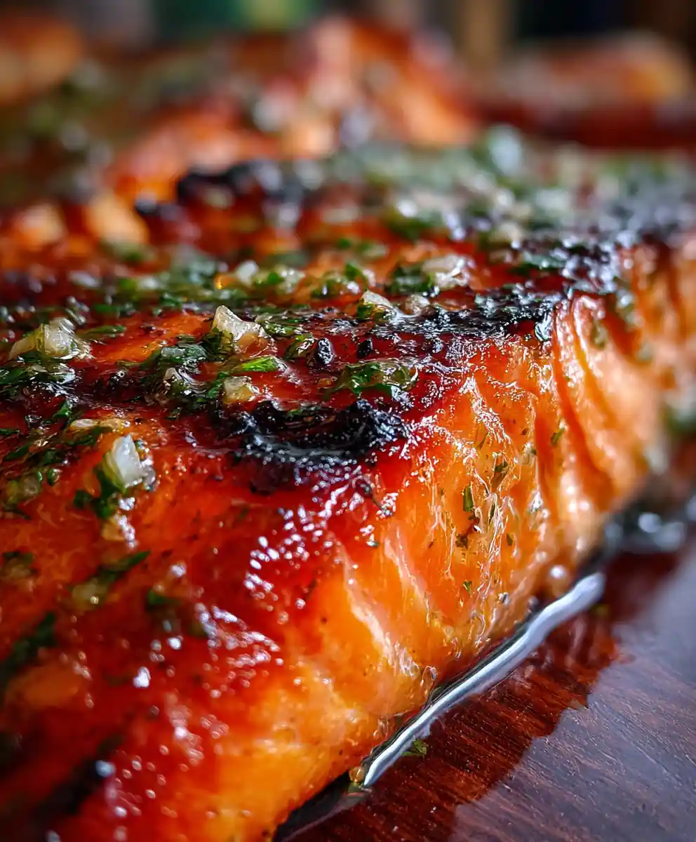 Grilled Coho Salmon with Herb Citrus Marinade