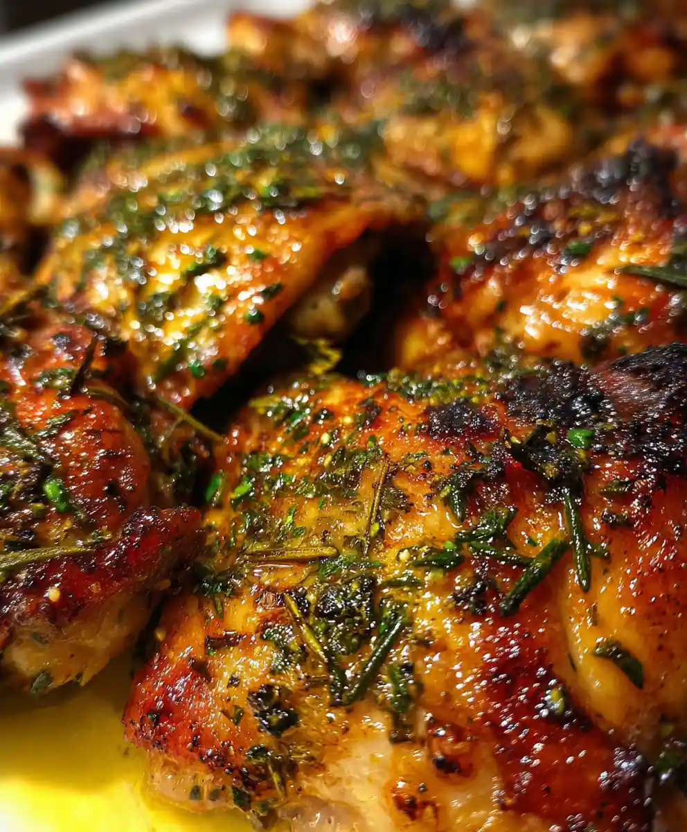Oven-Baked Chicken Thigh Recipe with Lemon and Herbs