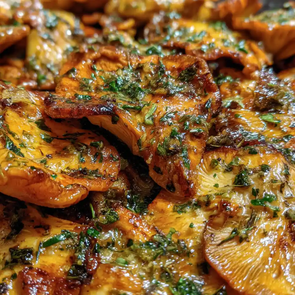 Pan-Seared Chicken of the Woods with Garlic Butter