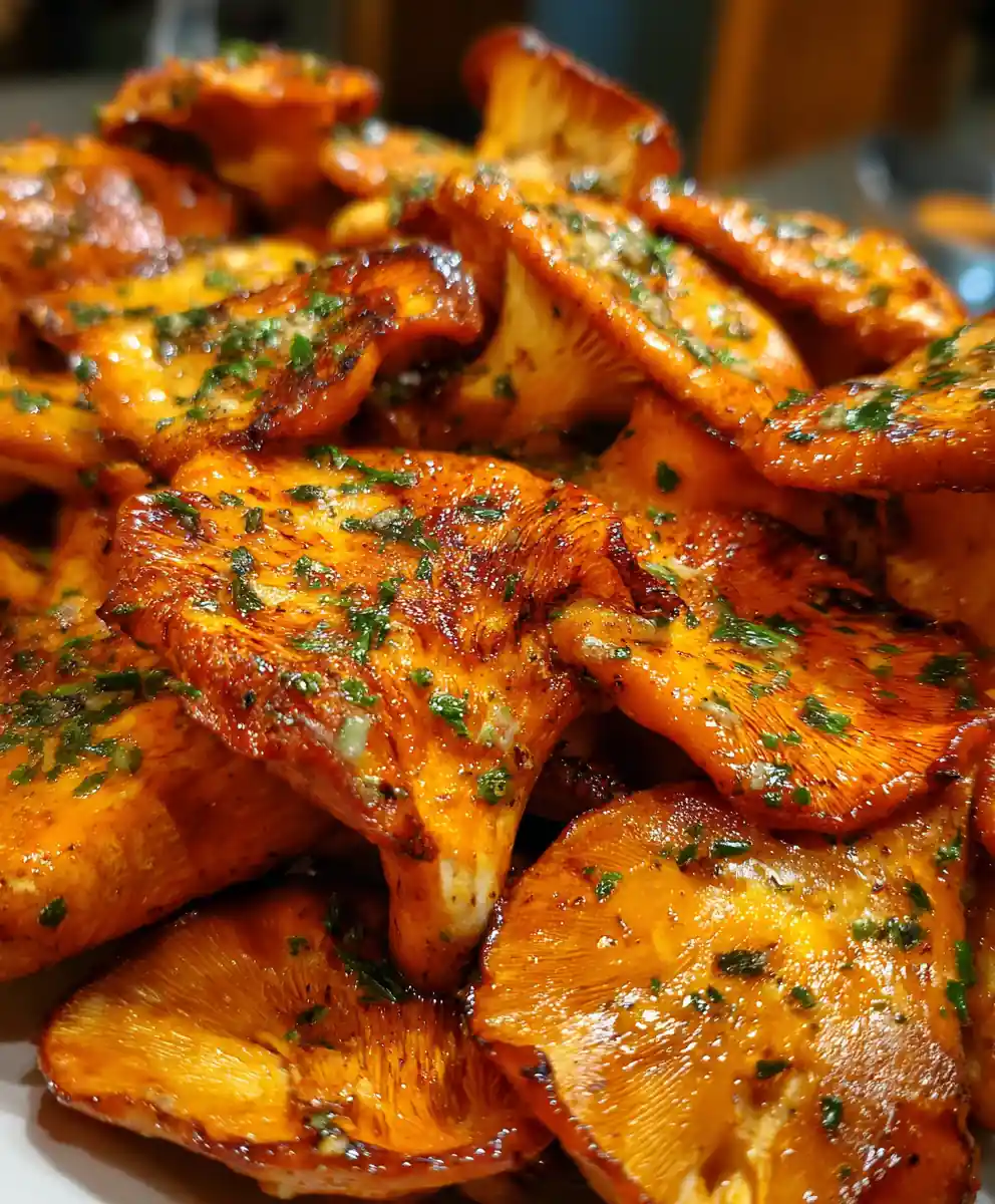 Pan-Seared Chicken of the Woods with Garlic Butter