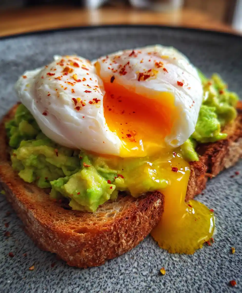 Smashed Avocado Toast Recipe with Poached Egg