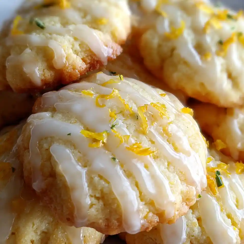 Soft Lemon Cookies With Glaze And Zest 6 Soft Lemon Cookies with Glaze and Zest