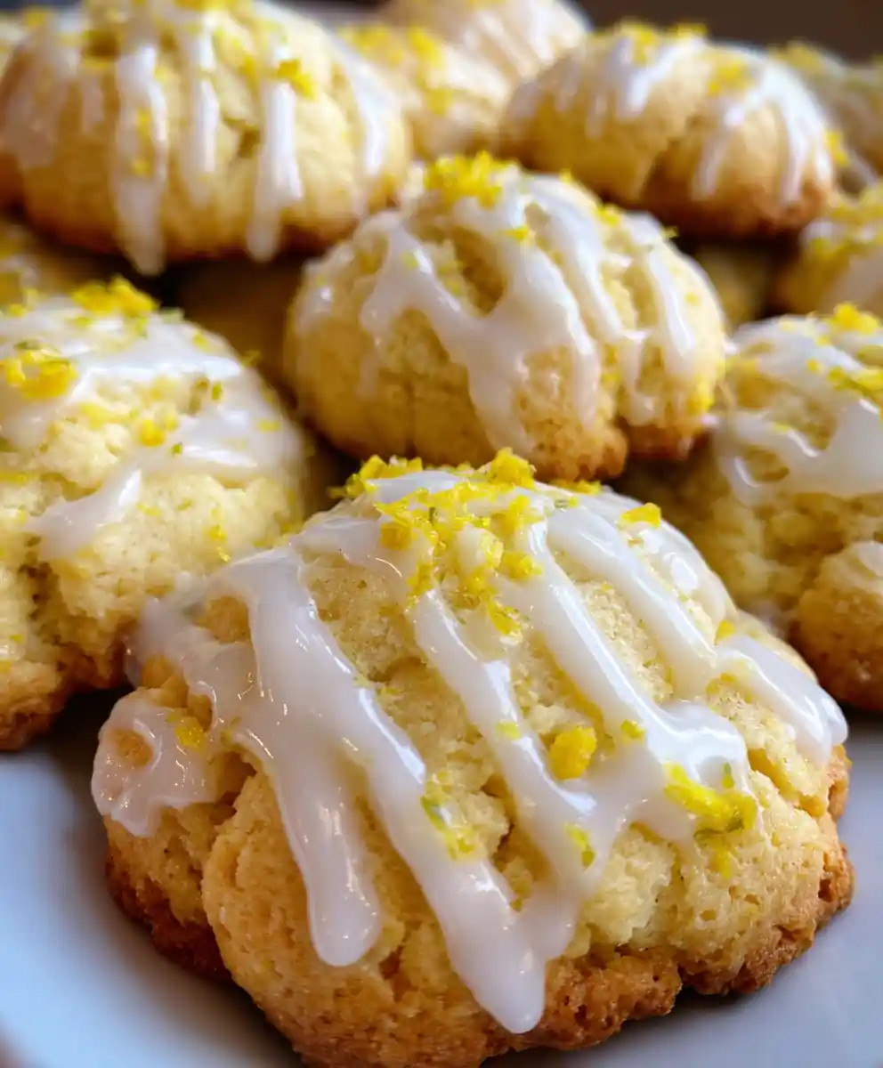 Soft Lemon Cookies With Glaze And Zest 7 Soft Lemon Cookies with Glaze and Zest