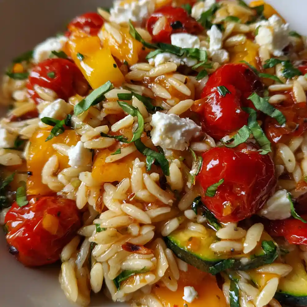 best orzo recipe with Roasted Vegetables