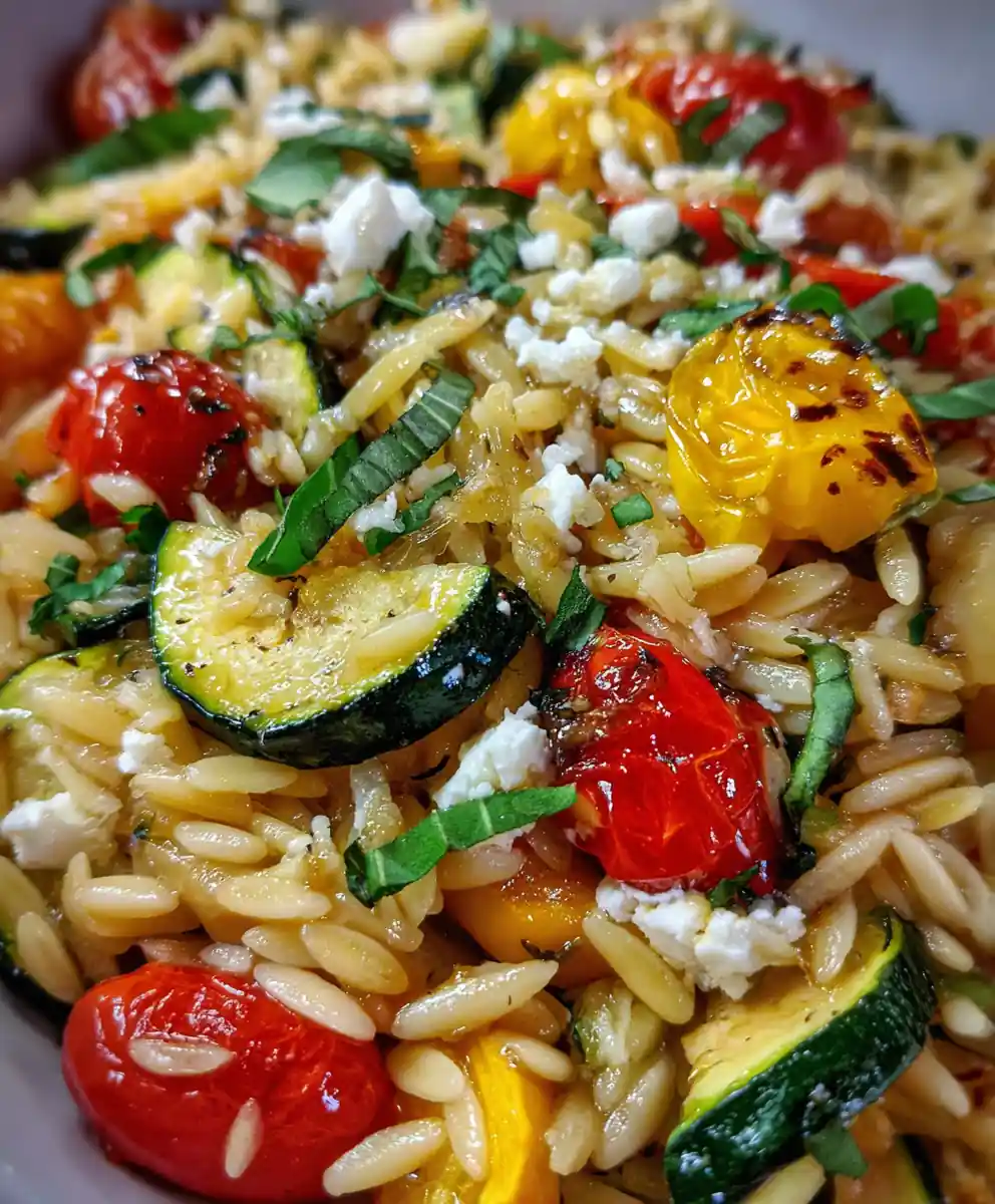 best orzo recipe with Roasted Vegetables
