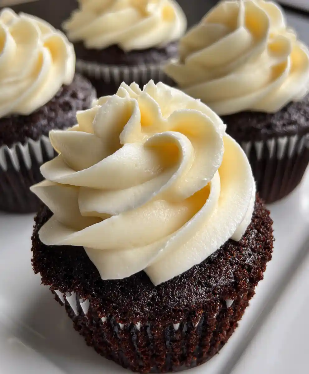 black velvet cupcake recipe with Cream Cheese Frosting