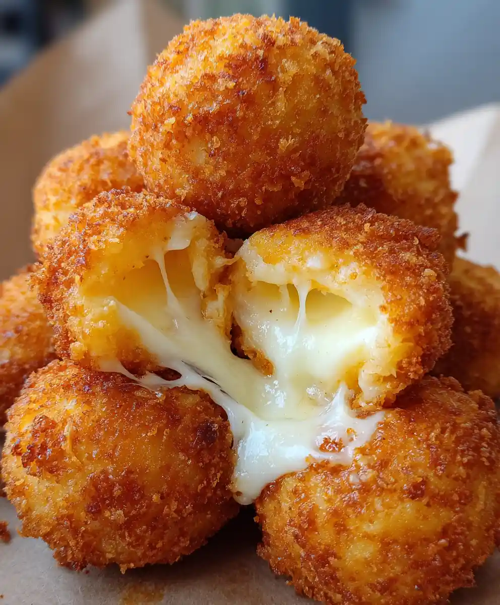 cheesy potato balls recipe with Mozzarella Filling
