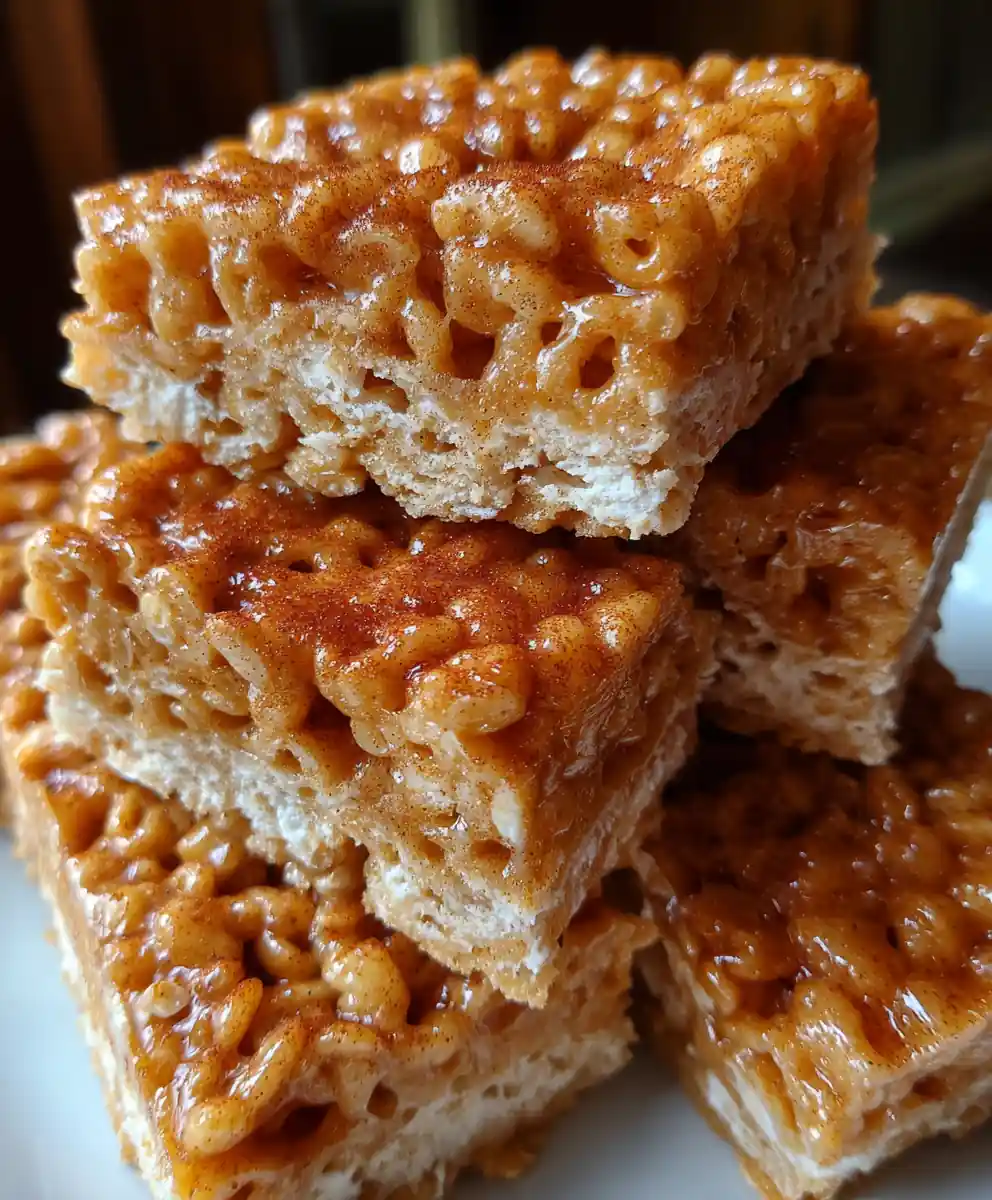 cinnamon toast crunch rice krispie treats No Bake Bars