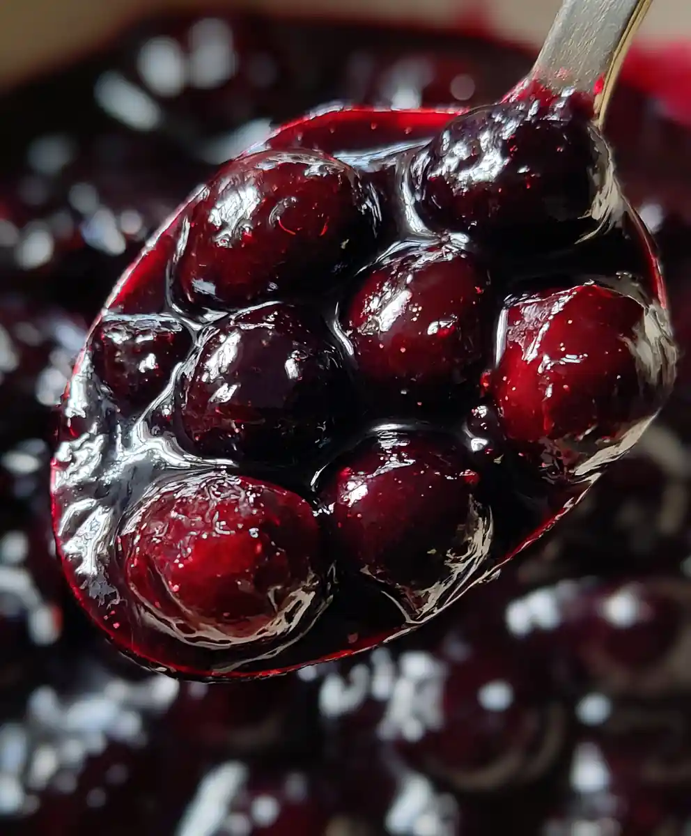 Blueberry Compote Warm Pancake Topping
