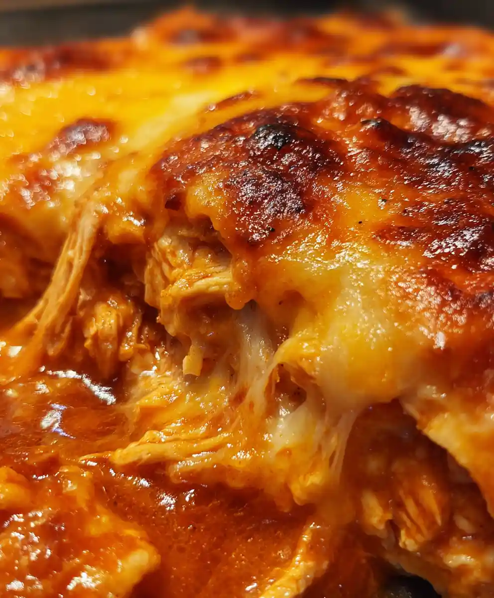 Chicken Enchilada Casserole With Red Sauce 7 Chicken Enchilada Casserole with Red Sauce