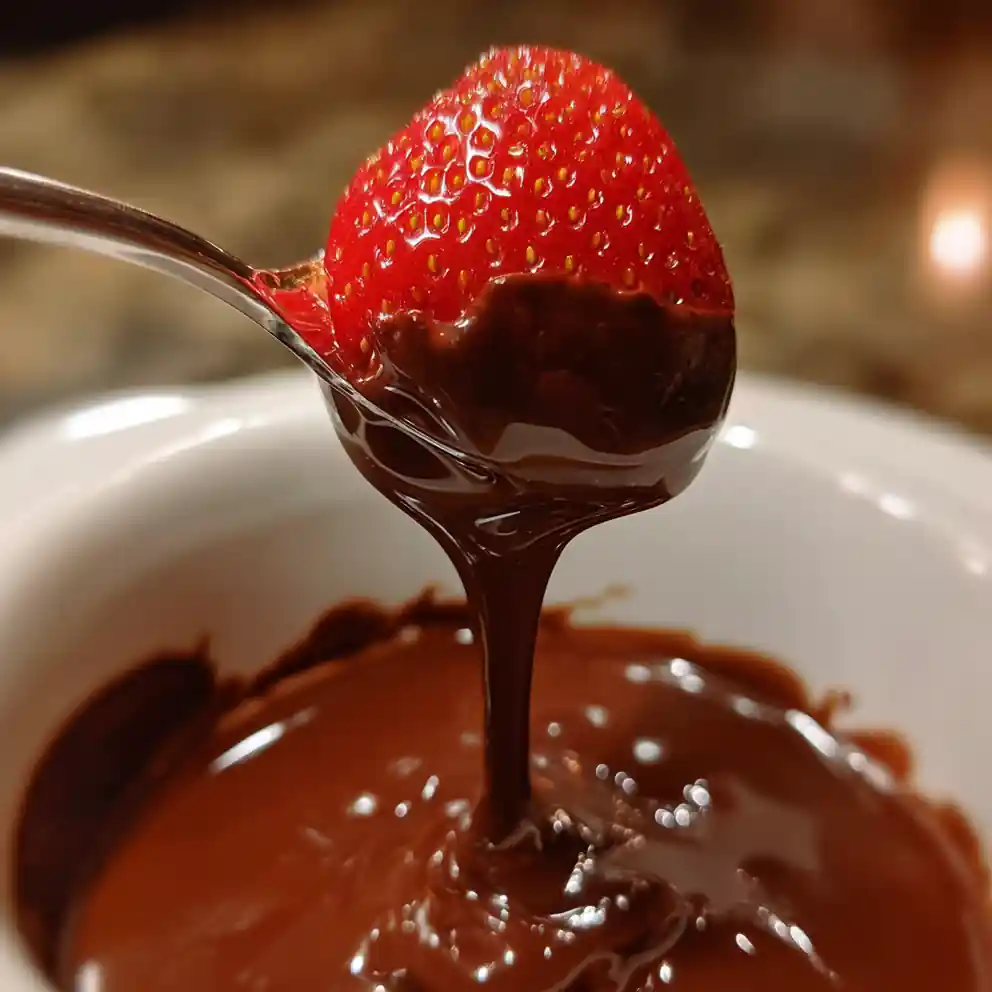 Chocolate Fondue Recipe with Fresh Fruit