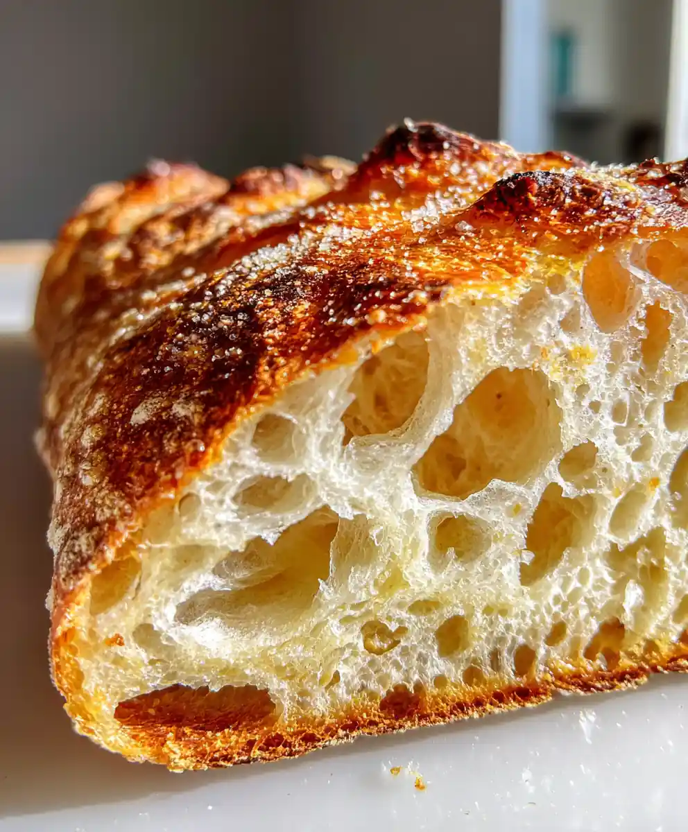 Ciabatta Bread Recipe with Big Bubbles