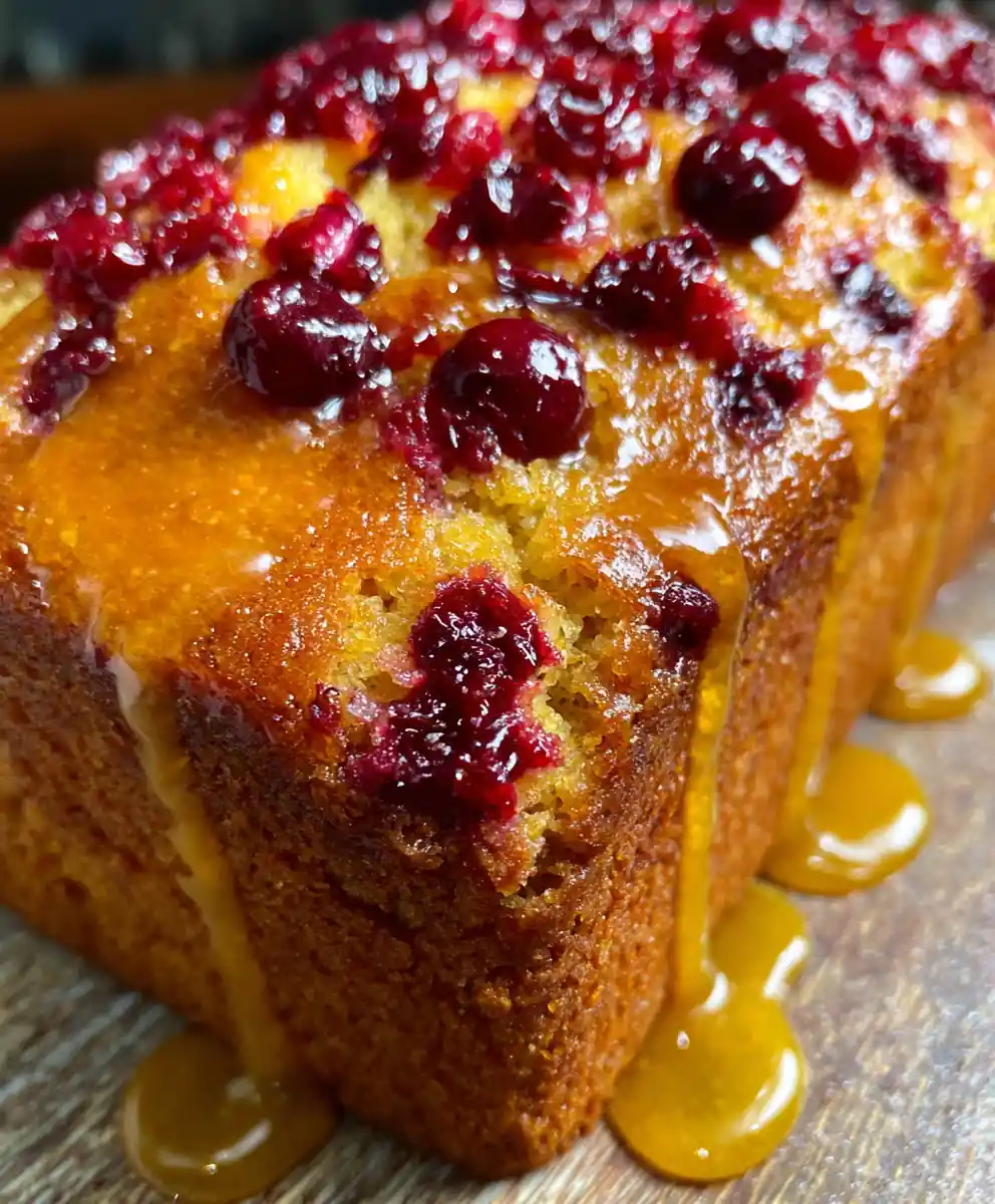 Cranberry Bread Recipe Orange Glaze Loaf