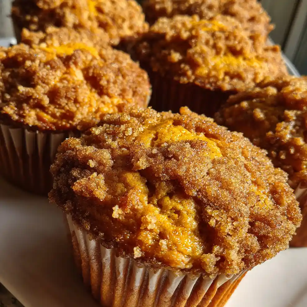 Pumpkin Muffin Recipe with Streusel
