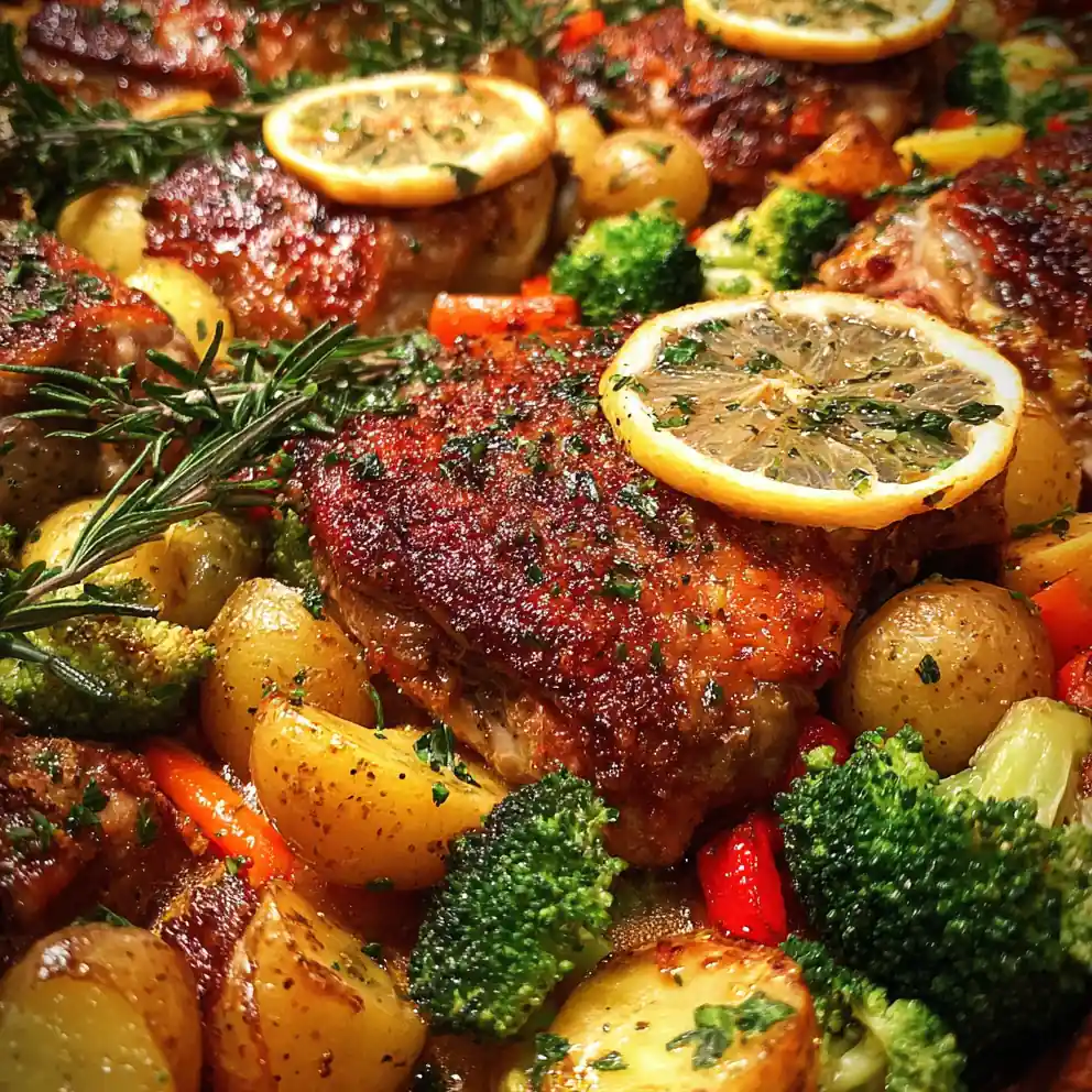 Roasted Turkey Citrus Herb Sheet Pan