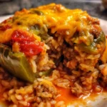 Stuffed Green Pepper Recipe Beef Rice Bake 1759906076.0767956