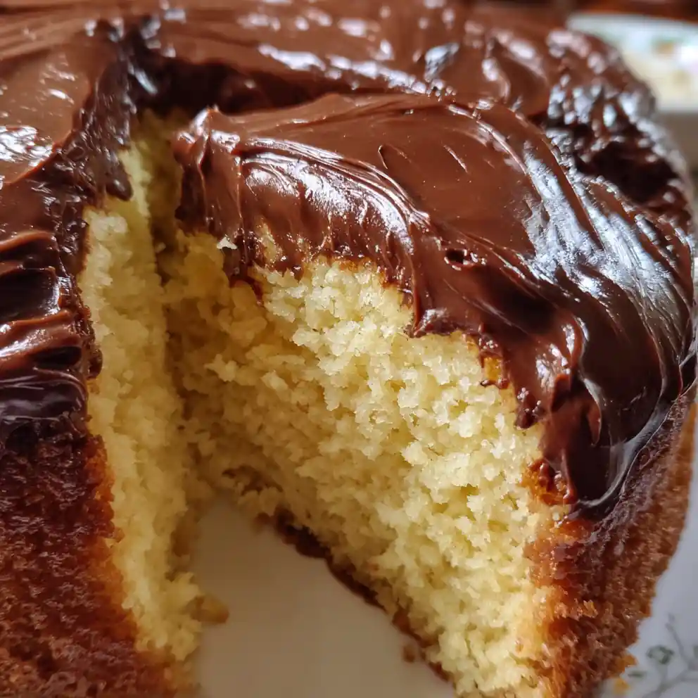 Yellow Cake Recipe with Chocolate Icing