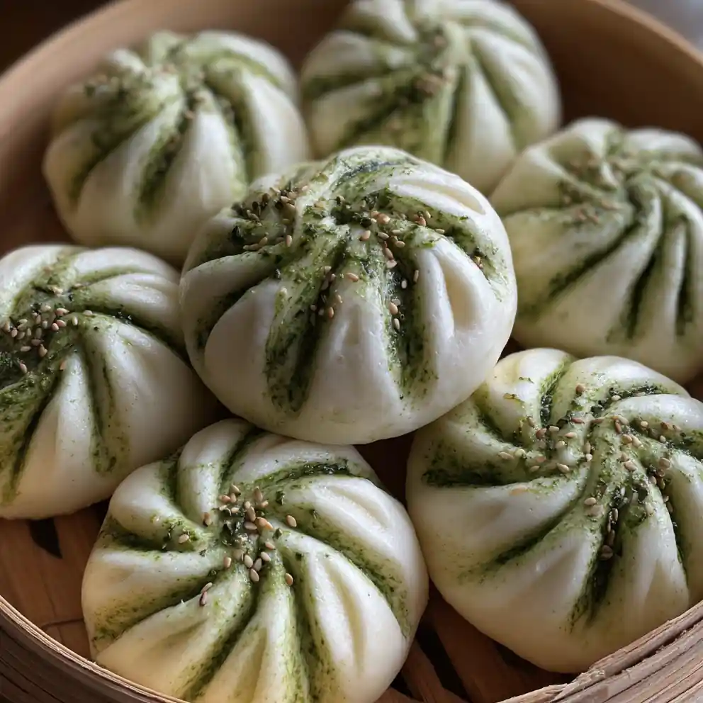 Bao Buns Recipe With Matcha Scallion Swirl 1761301105.0030596