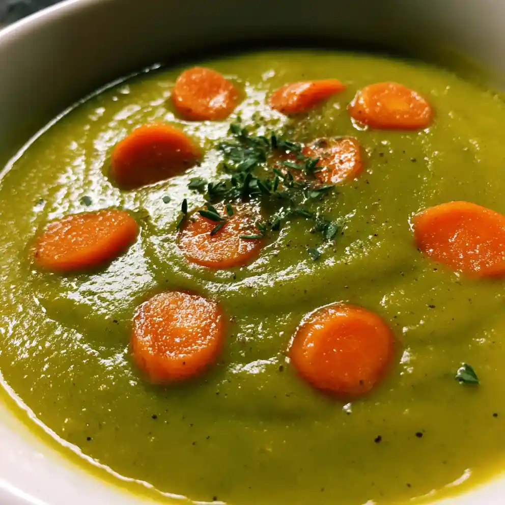 best split pea soup recipe Jade Purée With Carrot Coins