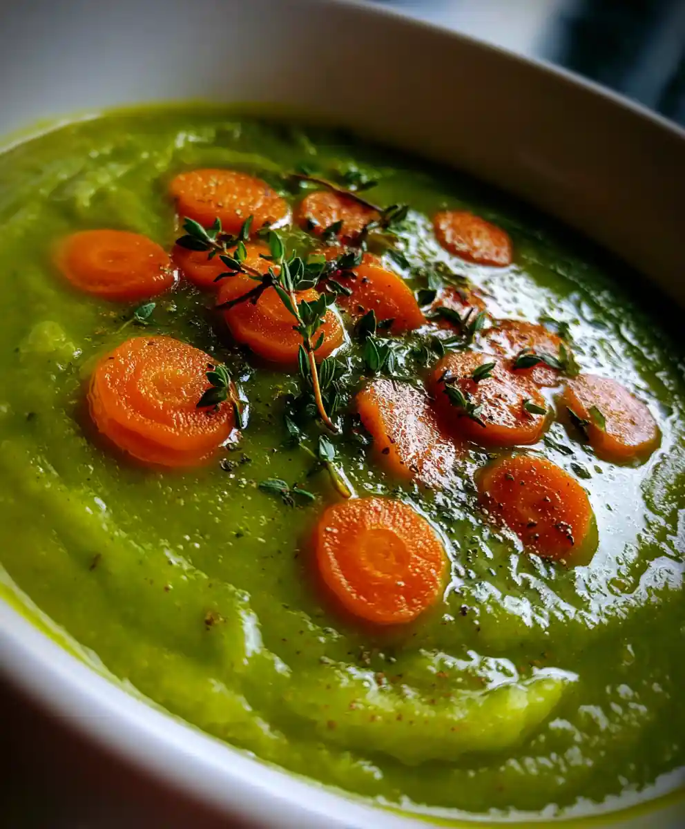 best split pea soup recipe Jade Purée With Carrot Coins