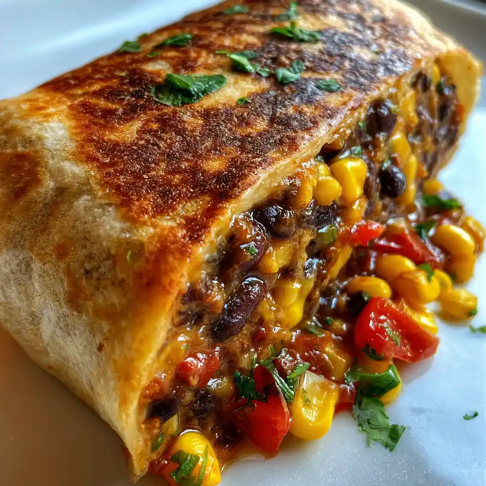 black bean burrito recipe With Fire-Roasted Corn Salsa