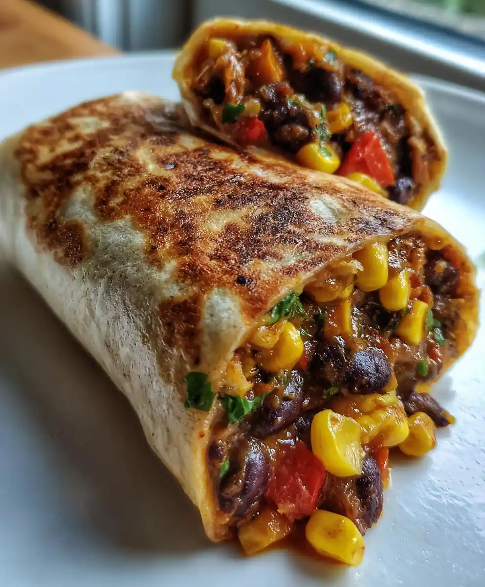 black bean burrito recipe With Fire-Roasted Corn Salsa