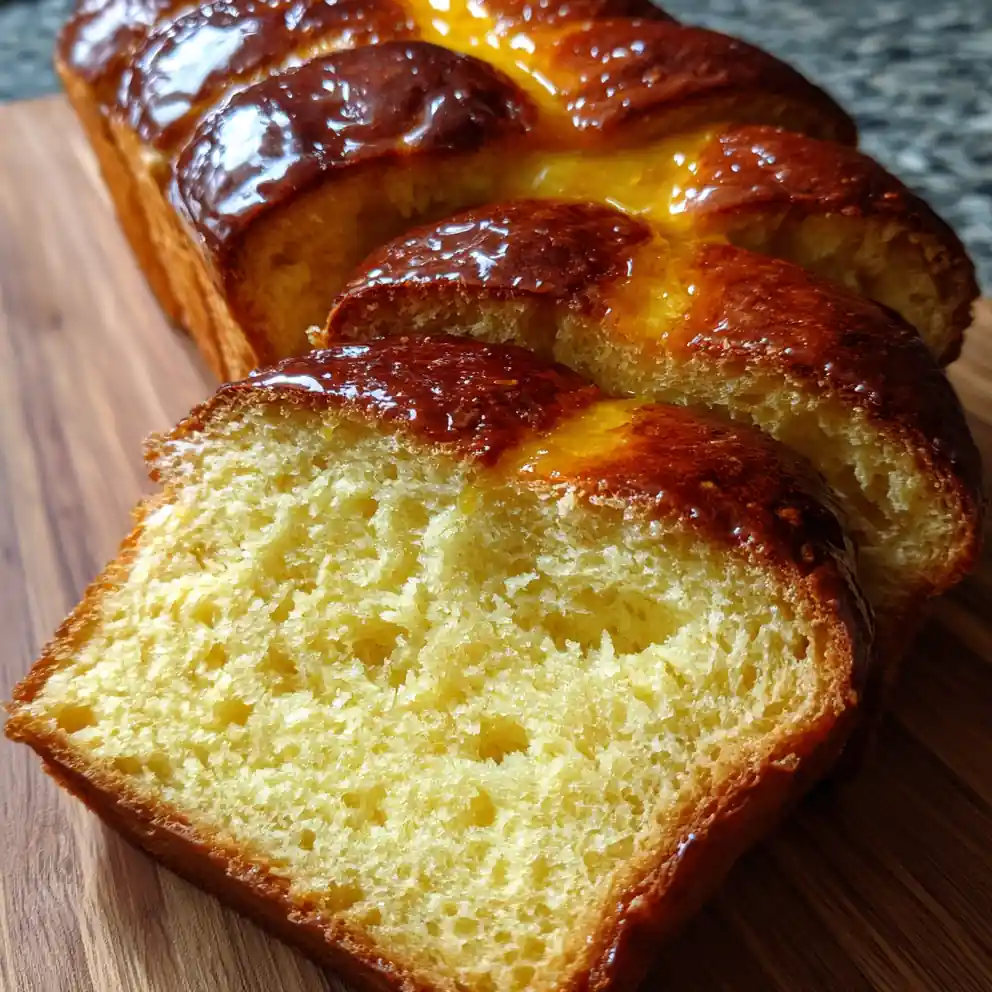 brioche bread recipe With Saffron Glaze