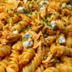 Buffalo Chicken Pasta Recipe Creamy Spirals With Carrot Blue Confetti 1761427308.345862