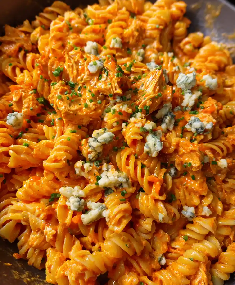 Buffalo Chicken Pasta Recipe Creamy Spirals With Carrot-Blue Confetti 7 buffalo chicken pasta recipe Creamy Spirals with Carrot-Blue Confetti